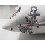 - Suet-K10080-Gorsel-2 - Realhomes Çift Taraflı Beyaz Zemin Çapa Motifli Dijital Baskılı Modern Süet Yastık Kırlent Kılıfı Realhomes