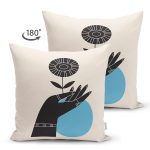 - Suet-K10093-Gorsel-1 - Realhomes Çift Taraflı Sanatsal Yeşeren Çiçek Tasarımlı Dijital Baskılı Dekoratif Süet Yastık Kırlent Kılıfı Realhomes