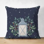 - Suet-K10101-Gorsel - Realhomes Çift Taraflı Lacivert Zeminli Özel Tasarımlı Dijital Baskılı Dekoratif Süet Yastık Kırlent Kılıfı Realhomes