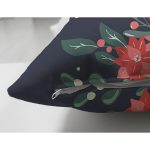 - Suet-K10102-Gorsel-2 - Realhomes Çift Taraflı Lacivert Zemin Kırmızı Bardak Desenli Dijital Baskılı Modern Süet Yastık Kırlent Kılıfı Realhomes