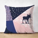 - Suet-K10108-Gorsel - Realhomes Çift Taraflı Renkli Zemin Özel Tasarımlı Dijital Baskılı Modern Süet Yastık Kırlent Kılıfı Realhomes