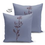 Çift Taraflı Minimalist Özel Tasarımlı Dijital Baskılı Dekoratif Süet Yastık Kırlent Kılıfı Realhomes