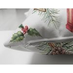 Çift Taraflı Şamdan Tasarımlı Yılbaşı Konseptli Dijital Baskılı Modern Süet Yastık Kırlent Kılıfı Realhomes