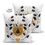 - Suet-K10137-Gorsel-1 - Realhomes Çift Taraflı Merry Christmas Temalı Dijital Baskılı Dekoratif Süet Yastık Kırlent Kılıfı Realhomes