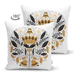 - Suet-K10138-Gorsel-1 - Realhomes Çift Taraflı Merry Christmas Temalı Dijital Baskılı Modern Süet Yastık Kırlent Kılıfı Realhomes