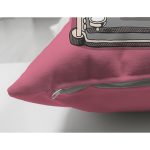 Çift Taraflı Pembe Zemin Daktilo Tasarımlı Dijital Baskılı Modern Süet Yastık Kırlent Kılıfı Realhomes