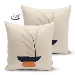 - Suet-K10150-Gorsel-1 - Realhomes Çift Taraflı Boho Çizimli Özel Tasarımlı Dijital Baskılı Modern Süet Yastık Kırlent Kılıfı Realhomes