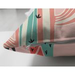 Realhomes Çift Taraflı Pembe Zeminli Kaktüs Tasarımlı Dijital Baskılı Modern Süet Yastık Kırlent Kılıfı Realhomes