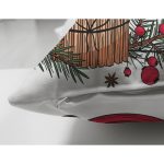 Çift Taraflı Özel Tasarım Christmas Temalı Dijital Baskılı Dekoratif Süet Yastık Kırlent Kılıfı Realhomes