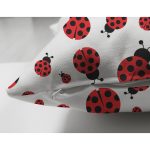 - Basic RGB - Realhomes Realhomes Çift Taraflı Uğurböceği Motifli Özel Tasarım Dijital Baskılı Modern Süet Yastık Kırlent Kılıfı Realhomes