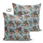 - Suet-K10181-Gorsel-1 - Realhomes Çift Taraflı Mavi Zemin Kozalak Tasarımlı Dijital Baskılı Modern Süet Yastık Kırlent Kılıfı Realhomes