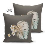 - Suet-K10188-Gorsel-1 - Realhomes Çift Taraflı Egzotik Yaprak Tasarımlı Dijital Baskılı Dekoratif Süet Yastık Kırlent Kılıfı Realhomes