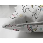 Realhomes Çift Taraflı Unicorn At Tasarımlı Dijital Baskılı Modern Süet Yastık Kırlent Kılıfı Realhomes