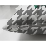 - Suet-K10203-Gorsel-2 - Realhomes Çift Taraflı Ekose Kuş Yaprak Tasarımlı Dijital Baskılı Modern Süet Yastık Kırlent Kılıfı Realhomes