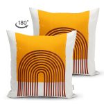 - Suet-K10206-Gorsel-1 - Realhomes Çift Taraflı Sanatsal Boho Çizimli Dijital Baskılı Dekoratif Süet Yastık Kırlent Kılıfı Realhomes