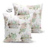 Çift Taraflı Flower & Çiçek Demetleri Özel Tasarım Dijital Baskılı Dekoratif Süet Yastık Kırlent Kılıfı Realhomes
