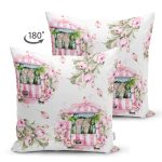 - Suet-K10214-Gorsel-1 - Realhomes Çift Taraflı Çiçek Demetleri Özel Tasarım Dijital Baskılı Dekoratif Süet Yastık Kırlent Kılıfı Realhomes