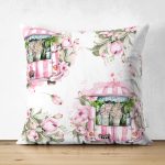 - Suet-K10214-Gorsel - Realhomes Çift Taraflı Çiçek Demetleri Özel Tasarım Dijital Baskılı Dekoratif Süet Yastık Kırlent Kılıfı Realhomes