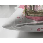 Çift Taraflı Çiçek Demetleri Özel Tasarım Dijital Baskılı Modern Süet Yastık Kırlent Kılıfı Realhomes