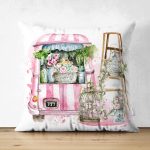 - Suet-K10216-Gorsel - Realhomes Çift Taraflı Çiçek Demetleri Özel Tasarım Dijital Baskılı Dekoratif Süet Yastık Kırlent Kılıfı Realhomes