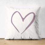 - Suet-K10219-Gorsel - Realhomes Çift Taraflı Krem Zemin Kalp Tasarımlı Dijital Baskılı Modern Süet Yastık Kırlent Kılıfı Realhomes