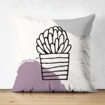 - Suet-K10221-Gorsel - Realhomes Çift Taraflı Renkli Zemin Kaktüs Tasarımlı Dijital Baskılı Modern Süet Yastık Kırlent Kılıfı Realhomes