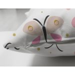 - patterreal - Realhomes Realhomes Çift Taraflı Kelebek Çizimli Özel Tasarım Dijital Baskılı Modern Süet Yastık Kırlent Kılıfı Realhomes