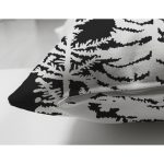 - Suet-K10242-Gorsel-2 - Realhomes Çift Taraflı Siyah Zemin Beyaz Çam Ağacı Desenli Dijital Baskılı Dekoratif Süet Yastık Kırlent Kılıfı Realhomes