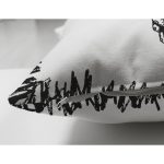 Çift Taraflı Karakalem Kozalak Tasarımlı Dijital Baskılı Modern Süet Yastık Kırlent Kılıfı Realhomes