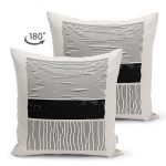 Çift Taraflı Soyut İlkel Desen Tasarımlı Dijital Baskılı Dekoratif Süet Yastık Kırlent Kılıfı Realhomes