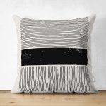 Çift Taraflı Soyut İlkel Desen Tasarımlı Dijital Baskılı Dekoratif Süet Yastık Kırlent Kılıfı Realhomes