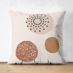 - Suet-K10265-Gorsel - Realhomes Çift Taraflı Benekli Minimalist Desen Motifli Dijital Baskılı Modern Süet Yastık Kırlent Kılıfı Realhomes