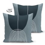 - Suet-K10272-Gorsel-1 - Realhomes Çift Taraflı Soyut Tarzda Onedraw Çizimli Dijital Baskılı Dekoratif Süet Yastık Kırlent Kılıfı Realhomes