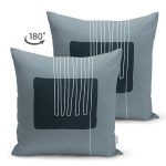 - Suet-K10274-Gorsel-1 - Realhomes Çift Taraflı Soyut Tarzda Onedraw Çizimli Dijital Baskılı Dekoratif Süet Yastık Kırlent Kılıfı Realhomes