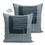 - Suet-K10277-Gorsel-1 - Realhomes Çift Taraflı Soyut Tarzda Onedraw Çizimli Dijital Baskılı Modern Süet Yastık Kırlent Kılıfı Realhomes