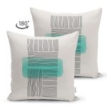 - Suet-K10279-Gorsel-1 - Realhomes Çift Taraflı Soyut Tarzda Onedraw Çizimli Dijital Baskılı Modern Süet Yastık Kırlent Kılıfı Realhomes