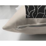 - Suet-K10289-Gorsel-2 - Realhomes Çift Taraflı El Silüetli Özel Tasarım Dijital Baskılı Modern Süet Yastık Kırlent Kılıfı Realhomes