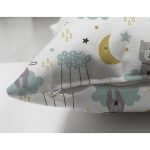 - Печать - Realhomes Realhomes Çift Taraflı Mavi Bulutlar Üstünde Sevimli Ayı Motifli Özel Tasarım Dijital Baskılı Modern Süet Yastık Kırlent Kılıfı Realhomes