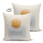 - Suet-K10296-Gorsel-1 - Realhomes Çift Taraflı Soyut Tarzda Onedraw Çizimli Dijital Baskılı Dekoratif Süet Yastık Kırlent Kılıfı Realhomes