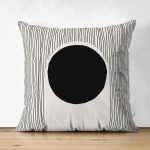 - Suet-K10302-Gorsel - Realhomes Çift Taraflı Soyut Tarzda Onedraw Çizimli Dijital Baskılı Dekoratif Süet Yastık Kırlent Kılıfı Realhomes