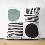 - Suet-K10317-Gorsel - Realhomes Çift Taraflı Soyut Tarzda Onedraw Çizimli Dijital Baskılı Modern Süet Yastık Kırlent Kılıfı Realhomes