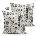 Çift Taraflı İskandinav Desenli Etnik Tasarımlı Dijital Baskılı Modern Süet Yastık Kırlent Kılıfı Realhomes