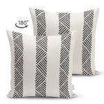Çift Taraflı İskandinav Desenli Etnik Tasarımlı Dijital Baskılı Dekoratif Süet Yastık Kırlent Kılıfı Realhomes