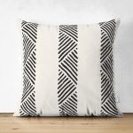 Çift Taraflı İskandinav Desenli Etnik Tasarımlı Dijital Baskılı Dekoratif Süet Yastık Kırlent Kılıfı Realhomes