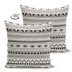 - Suet-K10327-Gorsel-1 - Realhomes Çift Taraflı İskandinav Desenli Etnik Tasarımlı Dijital Baskılı Modern Süet Yastık Kırlent Kılıfı Realhomes