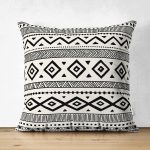 - Suet-K10328-Gorsel - Realhomes Çift Taraflı İskandinav Desenli Etnik Tasarımlı Dijital Baskılı Dekoratif Süet Yastık Kırlent Kılıfı Realhomes