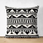 - Suet-K10333-Gorsel - Realhomes Çift Taraflı İskandinav Desenli Etnik Tasarımlı Dijital Baskılı Modern Süet Yastık Kırlent Kılıfı Realhomes