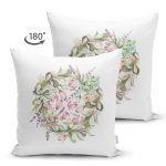 - Suet-K10337-Gorsel-1 - Realhomes Çift Taraflı Suluboya Çizimli Çiçek Tasarımlı Dijital Baskılı Modern Süet Yastık Kırlent Kılıfı Realhomes
