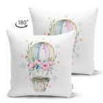 - Suet-K10339-Gorsel-1 - Realhomes Çift Taraflı Çiçekli Balon Özel Tasarım Dijital Baskılı Modern Süet Yastık Kırlent Kılıfı Realhomes