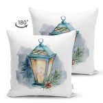 - Suet-K10343-Gorsel-1 - Realhomes Çift Taraflı Suluboya Çizimli Şamdan Motifli Dijital Baskılı Modern Süet Yastık Kırlent Kılıfı Realhomes